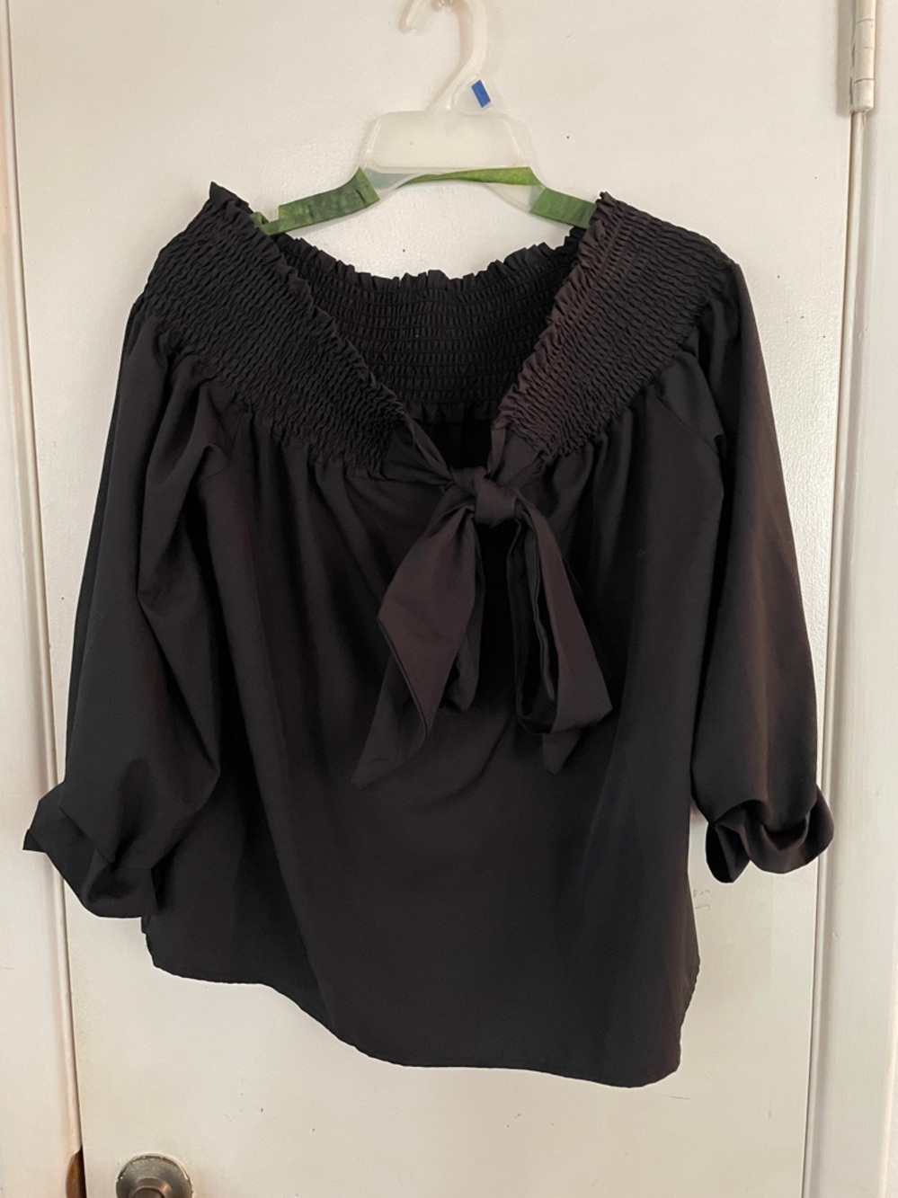 Women’s Black Off The Shoulders Blouse 1X